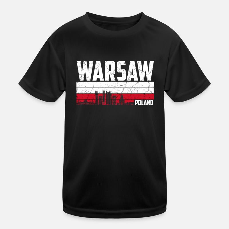 Warschau Polen Kinder Funktions-T-Shirt