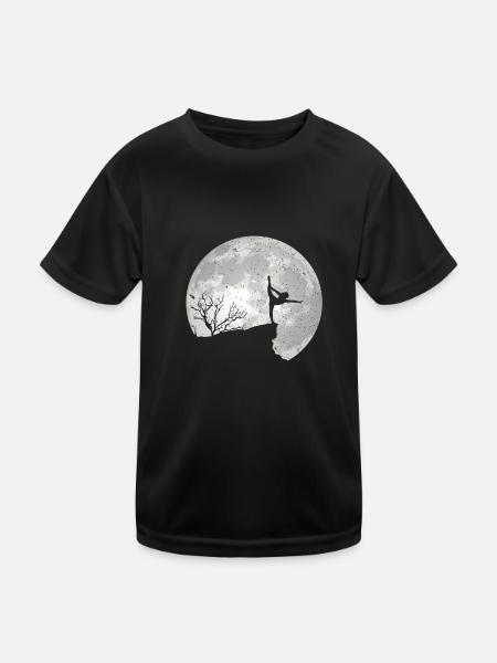 Gymnastique Gymnastique Gymnastique Gymnastique d’appareils Gymnases - T-shirt sport Enfant - noir - Devant