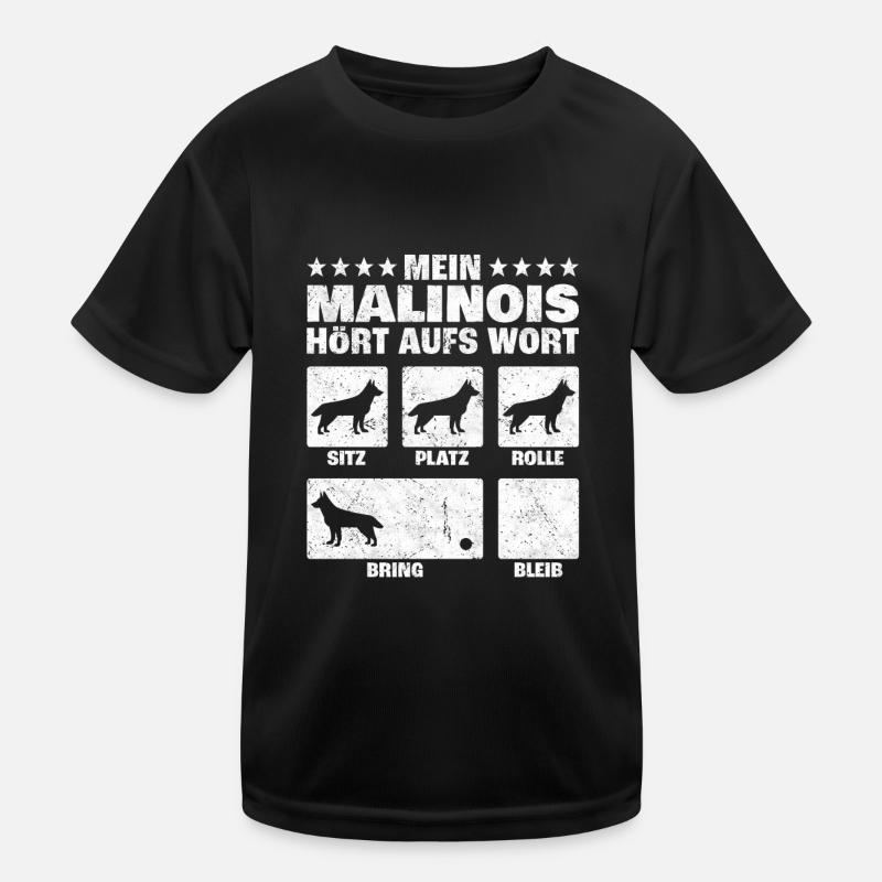 Malinois Hundetricks Schäferhund Belgien Geschenk Kinder Funktions-T-Shirt