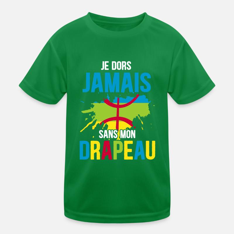Drapeau Kabyle Berbère Amazigh Humour T-shirt sport Enfant