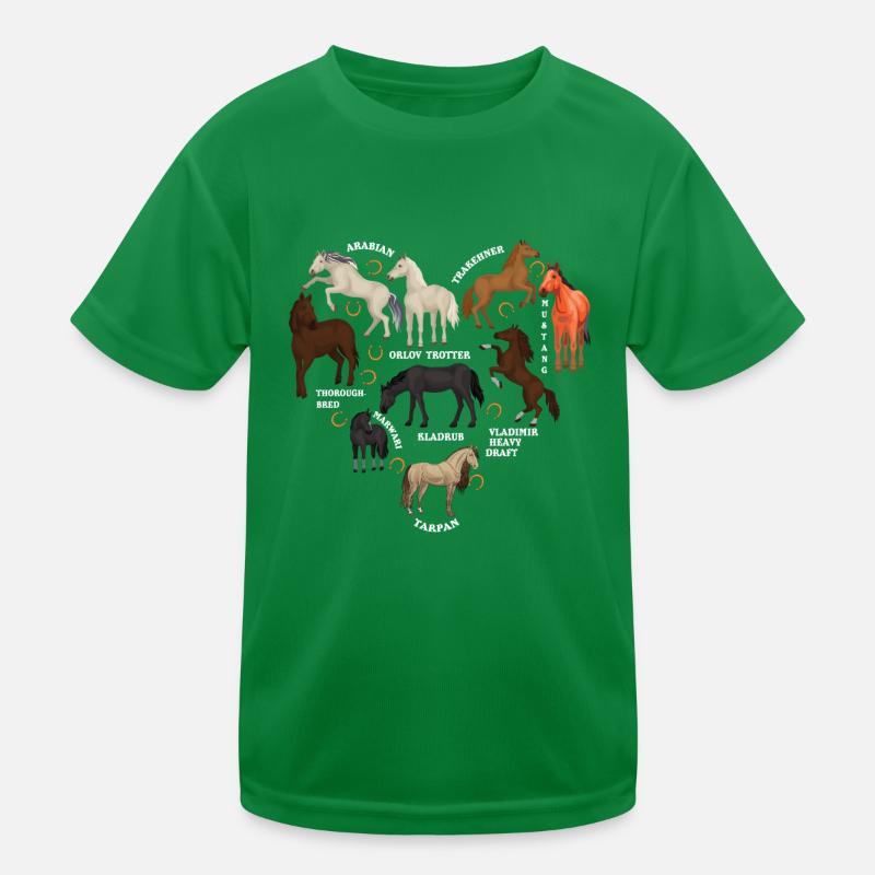 Espèces de chevaux, de chevaux, d’Arabes T-shirt sport Enfant