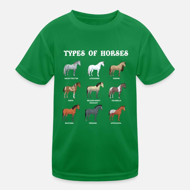 Espèces de chevaux, de chevaux, d’Arabes T-shirt sport Enfant