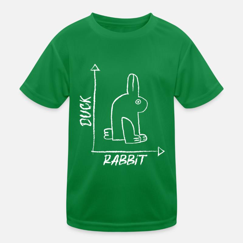 Duck Optical Illusion Kids Functional T-Shirt