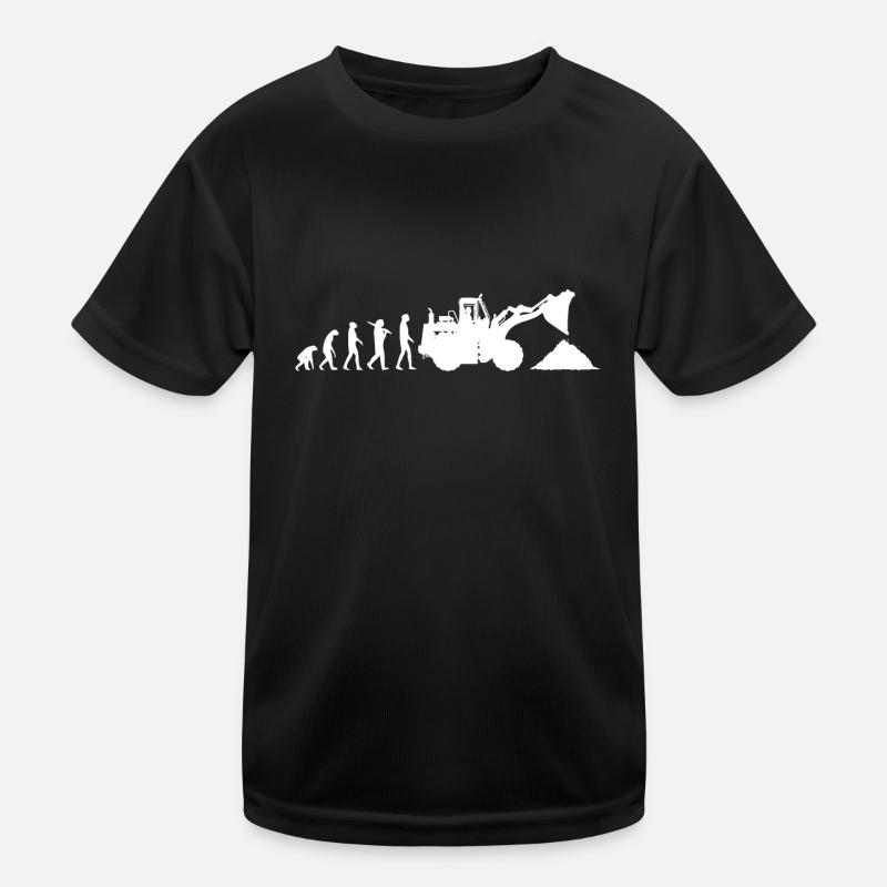 Evolution chargeuse sur pneus Chantiers T-shirt sport Enfant