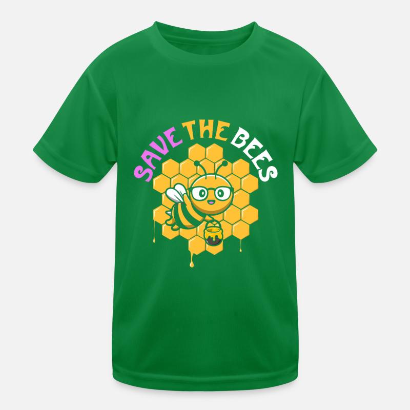 Save The Bees Kinder Funktions-T-Shirt