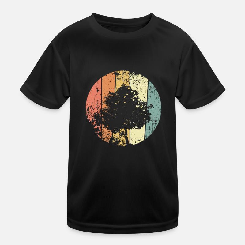 Umweltschutz Baum retro Klimaschutz Kinder Funktions-T-Shirt