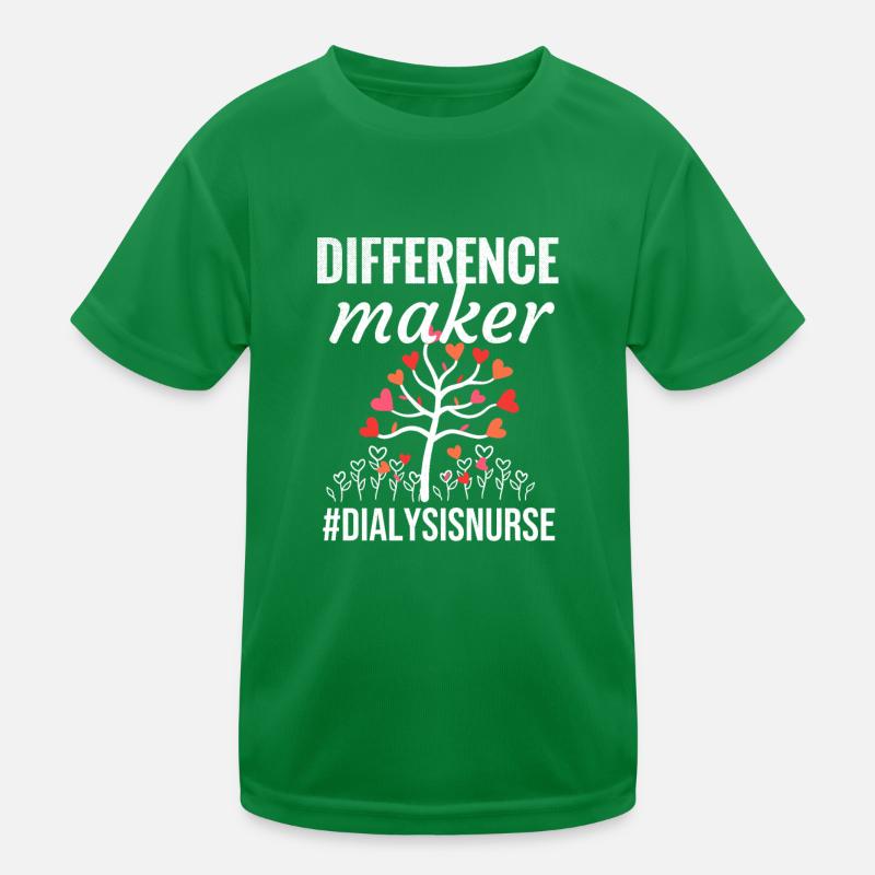 Dialyse Krankenschwester Nieren Dialysepflegerin Kinder Funktions-T-Shirt