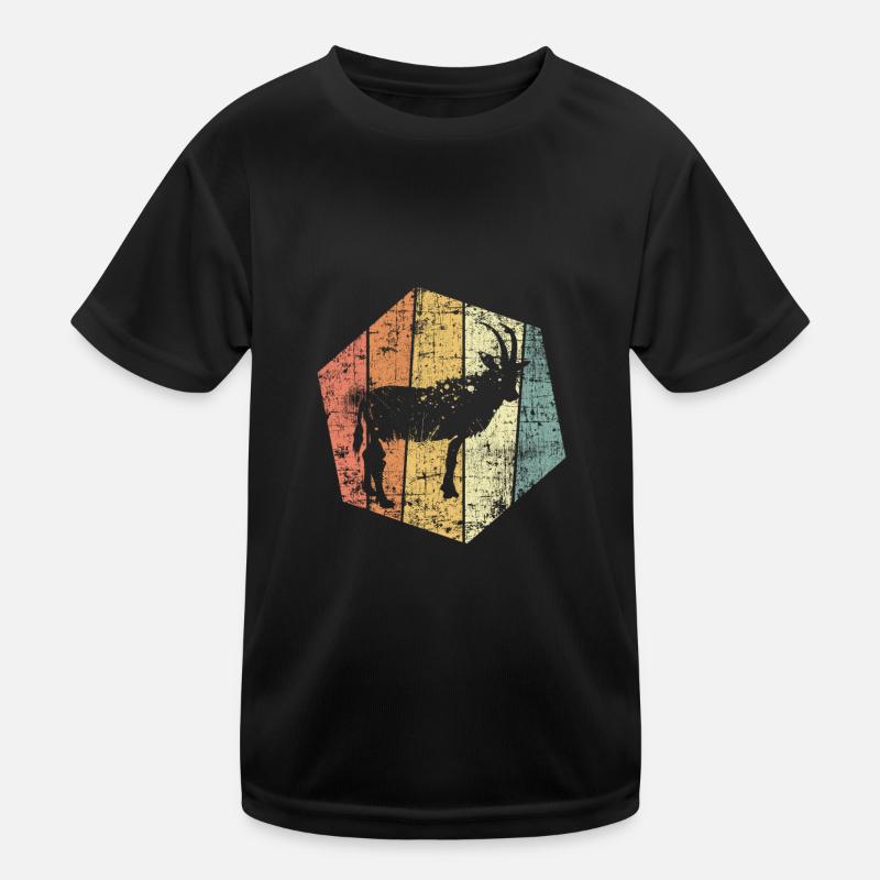 Ziege vintage Ziegenbock Kinder Funktions-T-Shirt