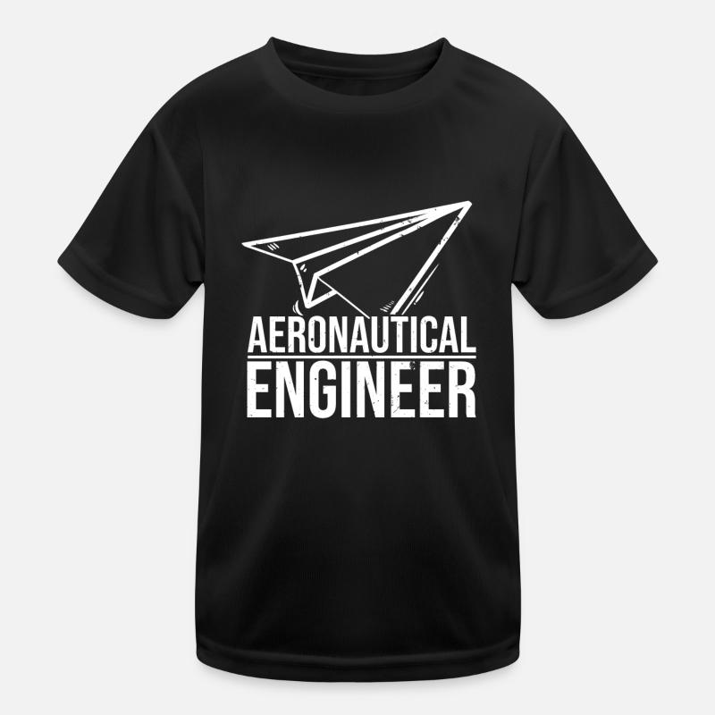 Aeronautical Engineer Paper Airplane Kinder Funktions-T-Shirt