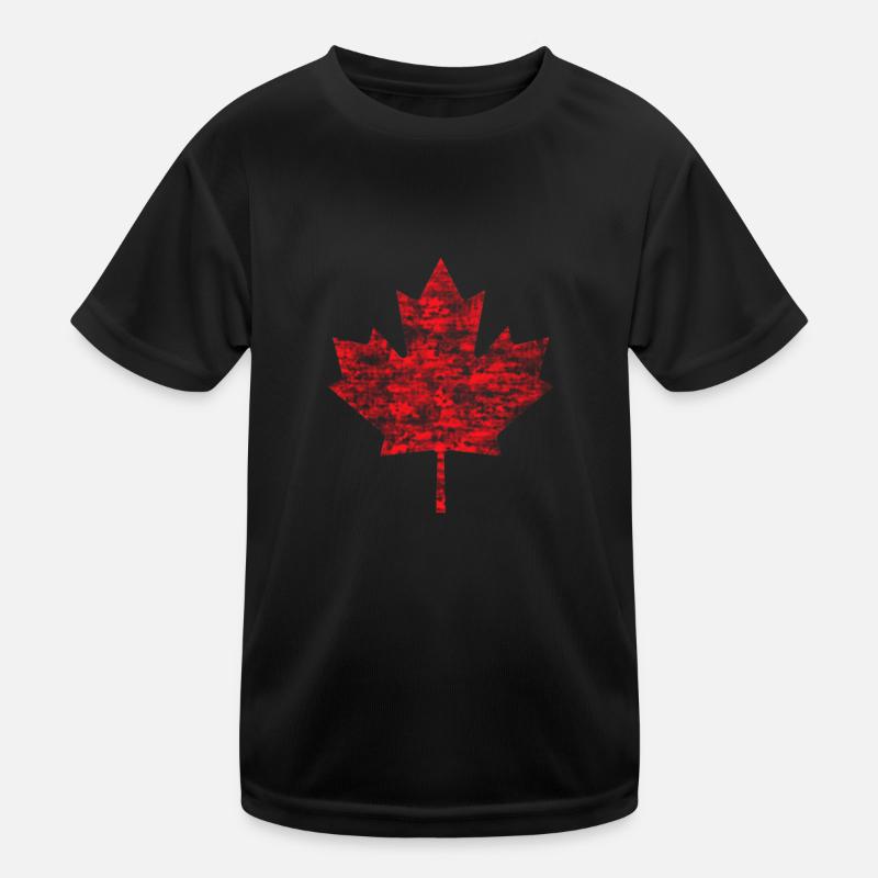 Canada Feuille d’érable Vintage T-shirt sport Enfant