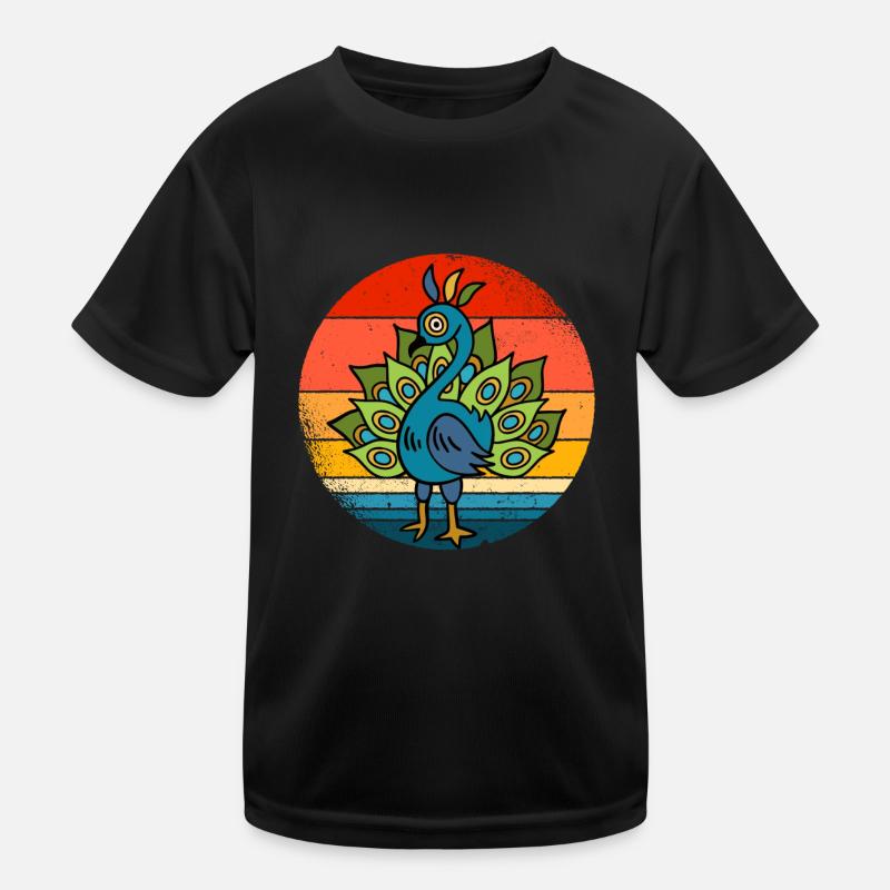 peacock Kids Functional T-Shirt