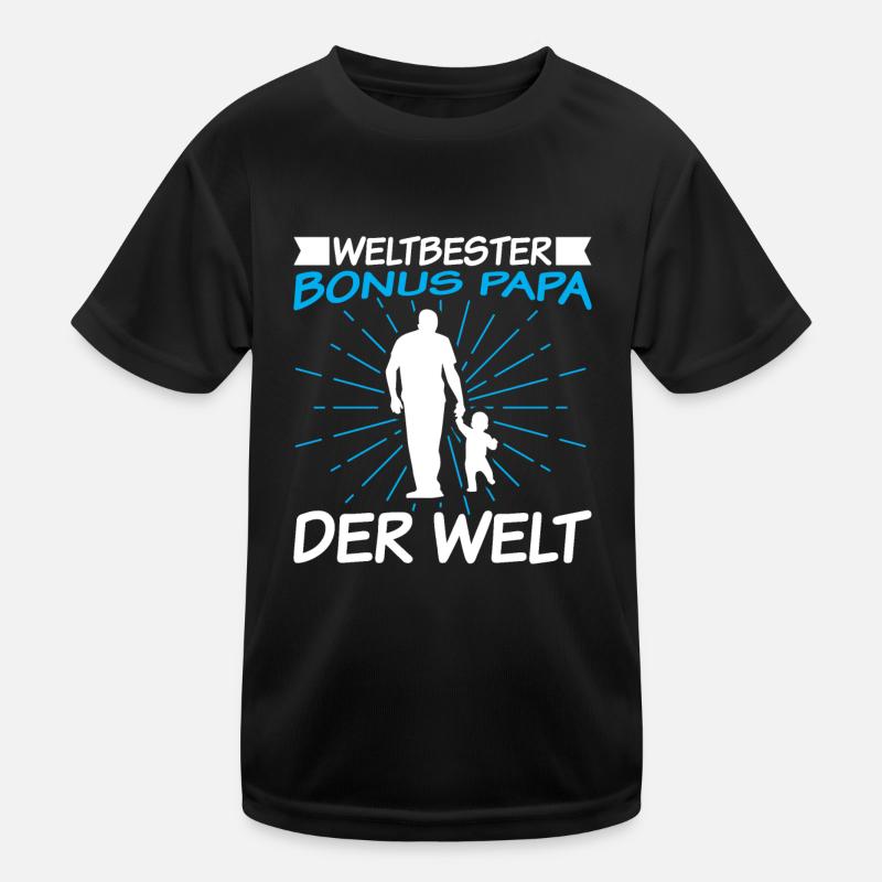 Weltbester Bonus Papa der Welt Kinder Funktions-T-Shirt