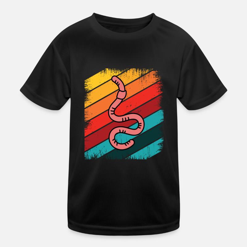 Regenwurm Kinder Funktions-T-Shirt