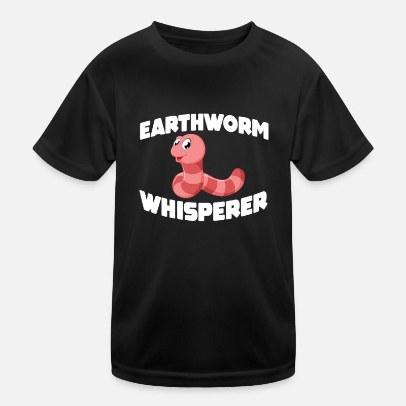 Regenwurm Flüsterer Kinder Funktions-T-Shirt