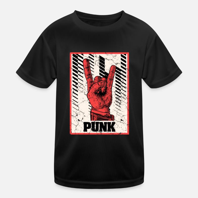Devil's Horn Punks Punk Kids Functional T-Shirt
