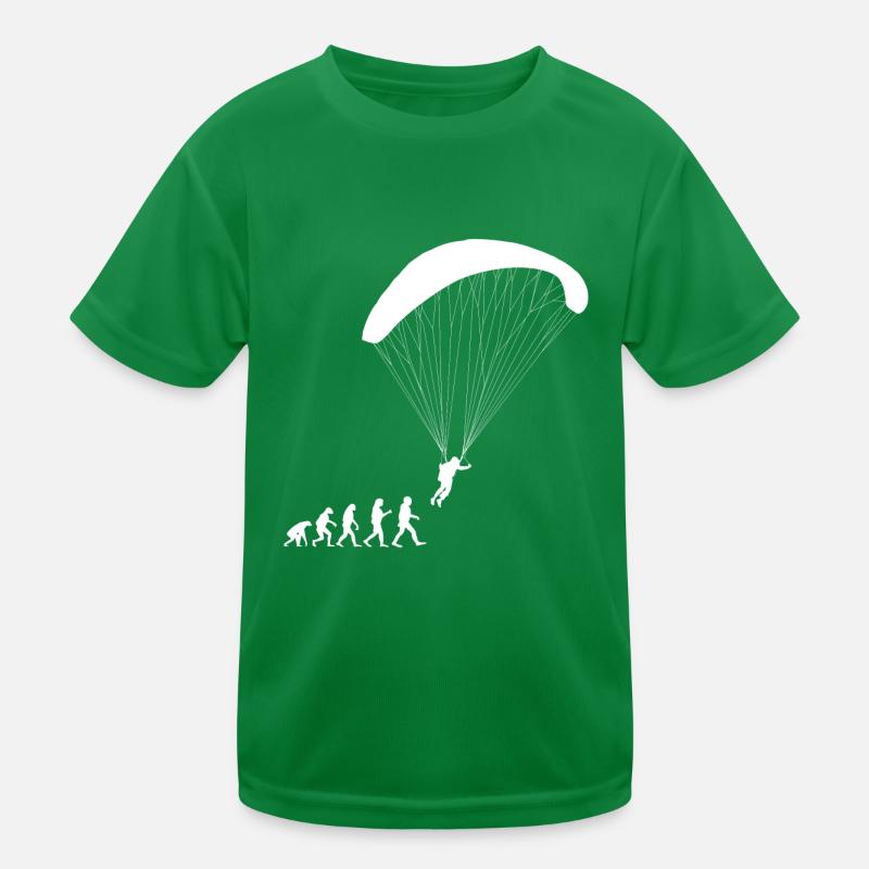 Evolution Gleitschirm Paraglider Pilot Paragliding Kinder Funktions-T-Shirt