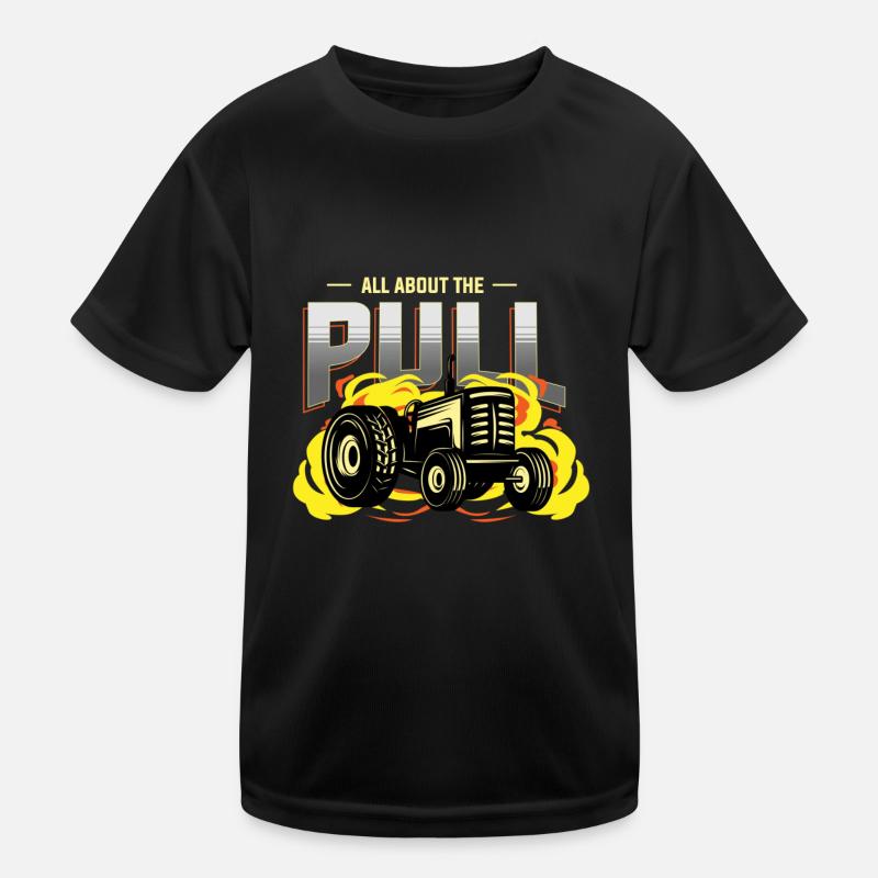 tractor pulling, tracteur tractor pulling, racing, T-shirt sport Enfant