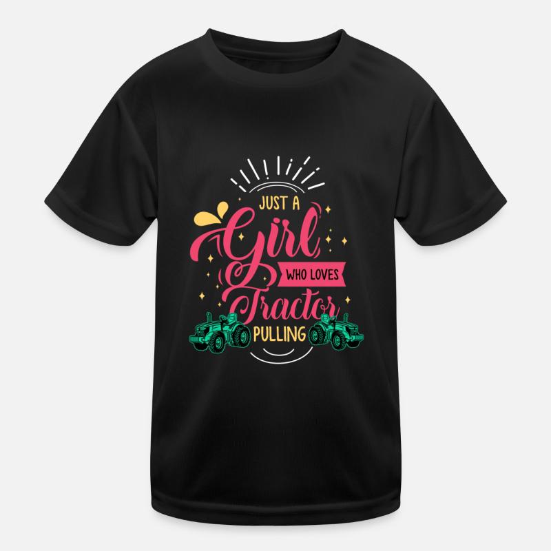 tractor pulling, tractor pulling pulling, drag, Kinder Funktions-T-Shirt
