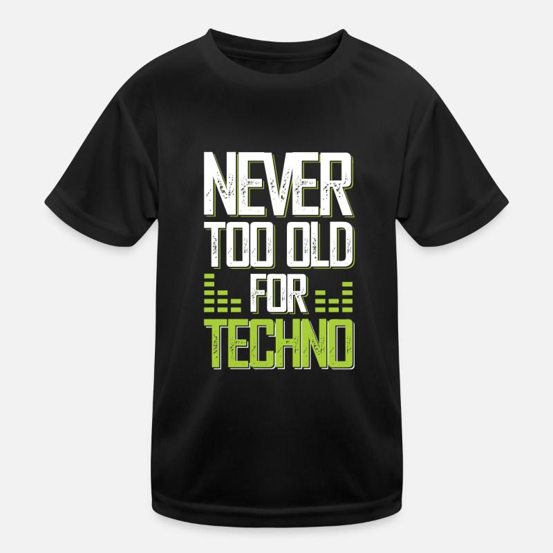 techno music T-shirt sport Enfant