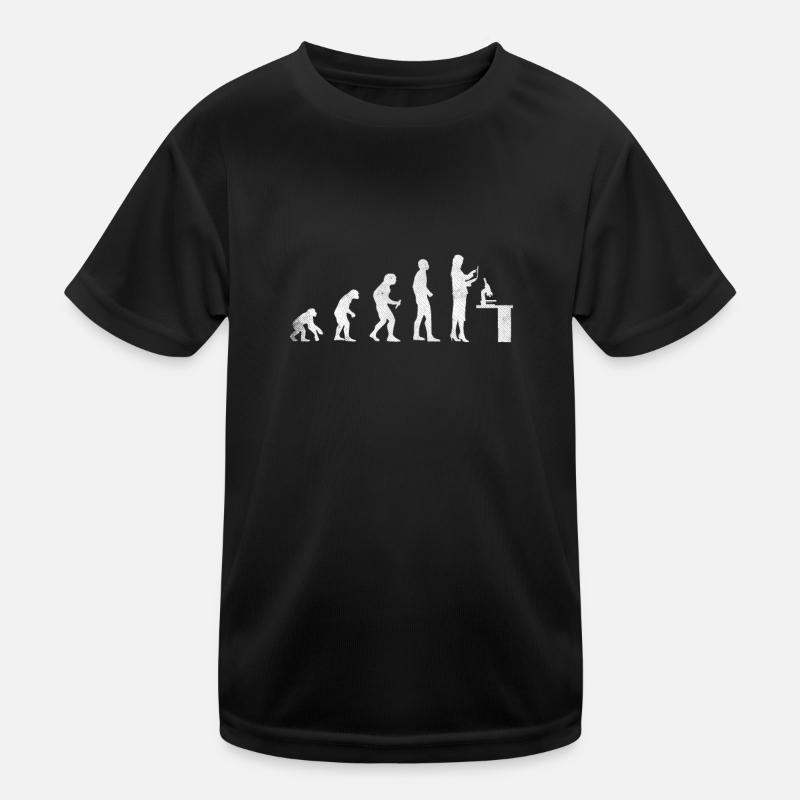 Mikroskop Labor Kinder Funktions-T-Shirt
