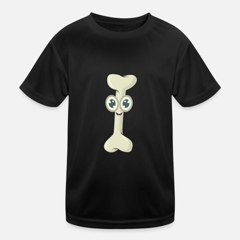 Knochen Kauknochen Kinder Funktions-T-Shirt