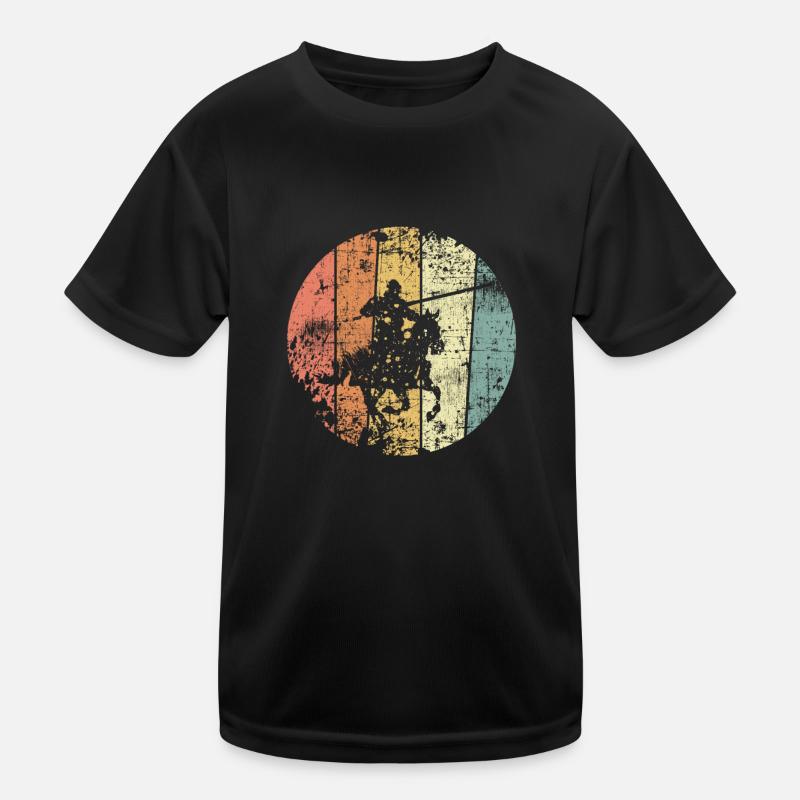 Chevaliers rétro Moyen Âge Cavaliers T-shirt sport Enfant