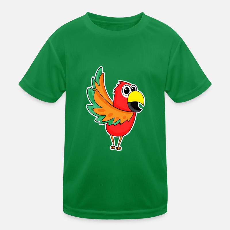 Papagei Kinder Funktions-T-Shirt