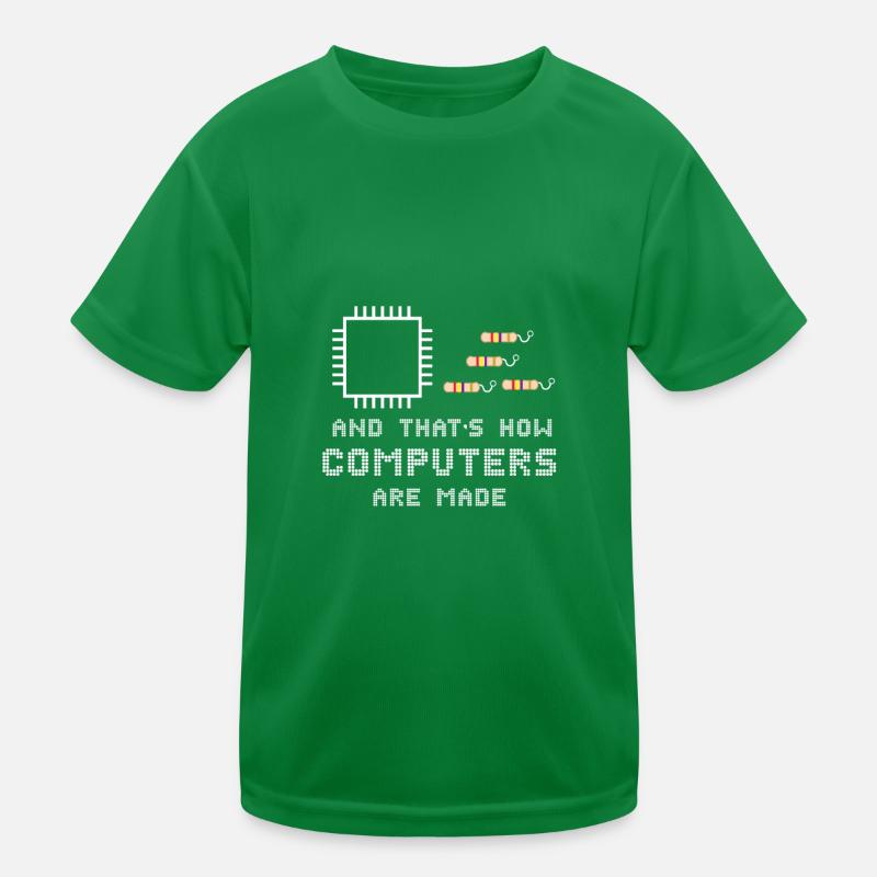 Computer Hardware PC Nerd Carte mère T-shirt sport Enfant