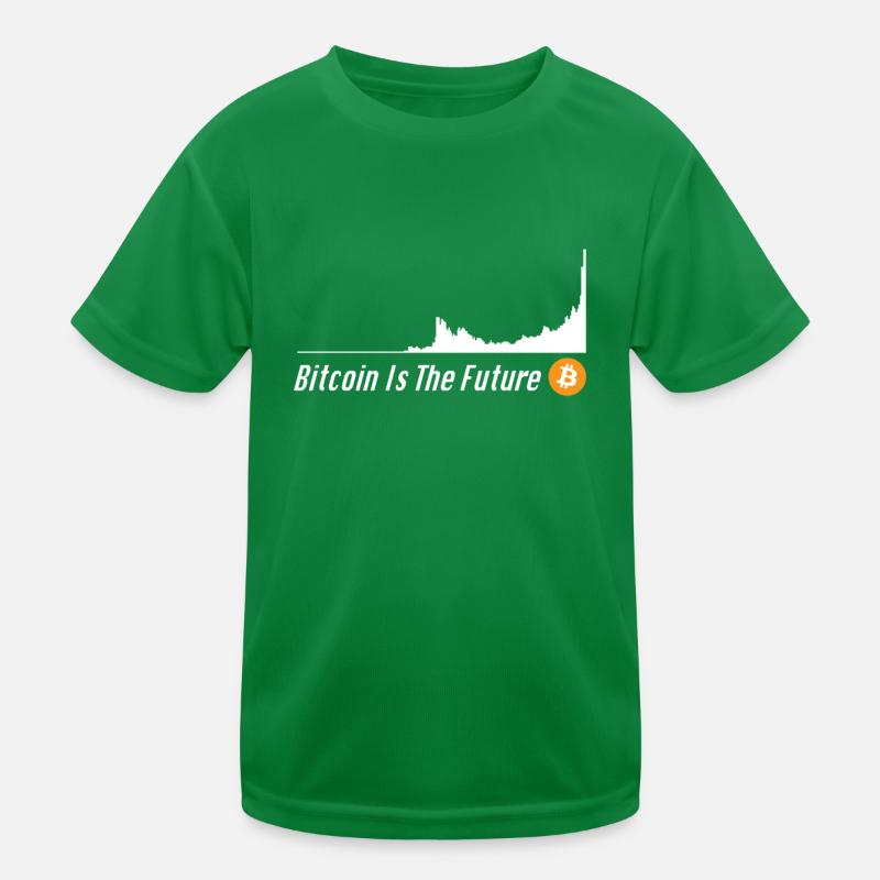 Bitcoin cours Bitcoin Is The Future Bitcoin Button T-shirt sport Enfant