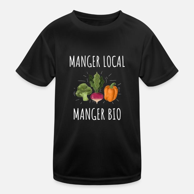 Essen vor Ort Essen Bio - Gemüsekorb Kinder Funktions-T-Shirt