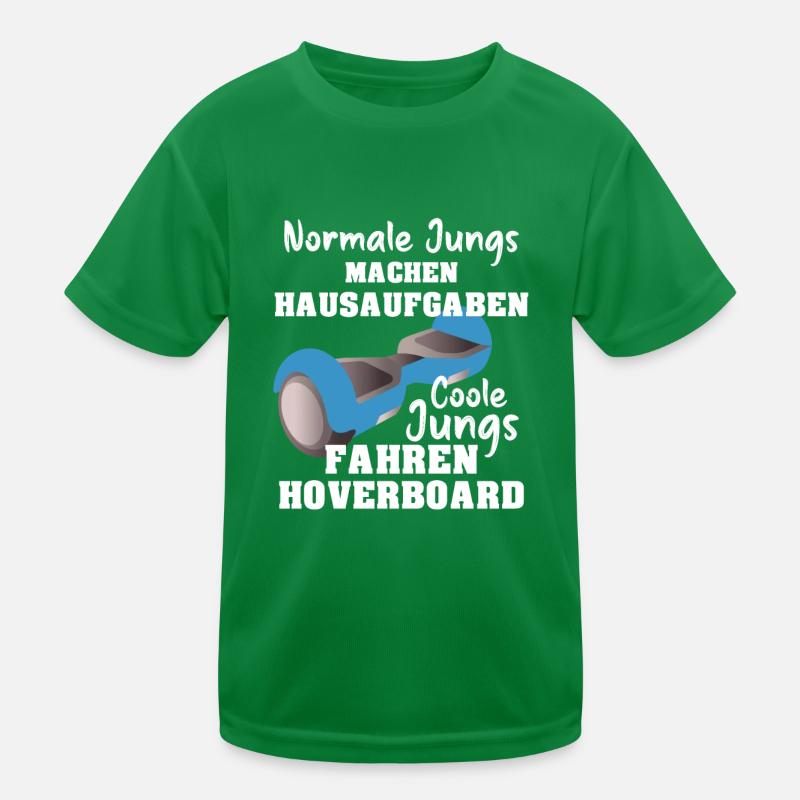 Hoverboard Coole Jungs fahren Hoverboard Kinder Funktions-T-Shirt