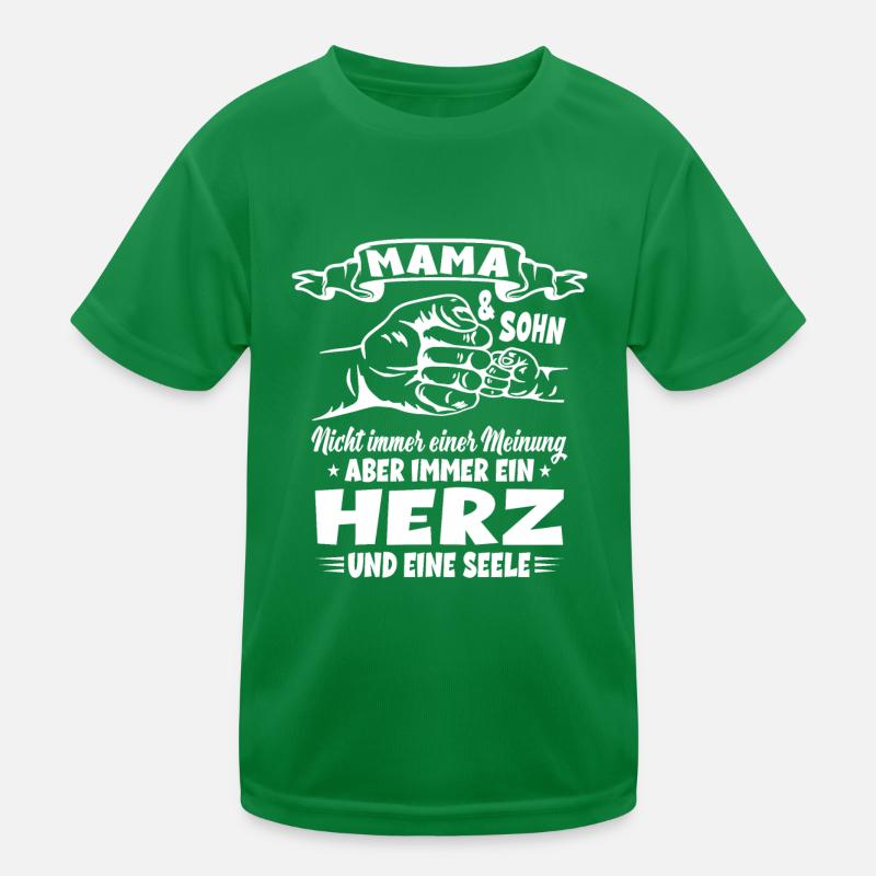 Mama und Sohn Partnerlook Muttertag Geschenkidee Kinder Funktions-T-Shirt