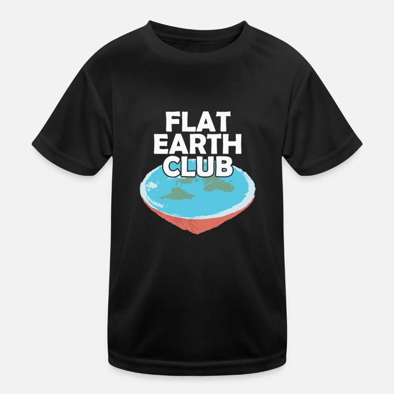 Platerder Flacherdler Plat Terre Conspiration T-shirt sport Enfant