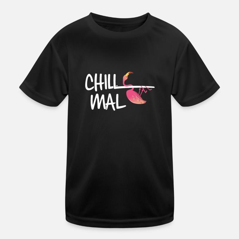Chill Mal Flamingo Kinder Funktions-T-Shirt