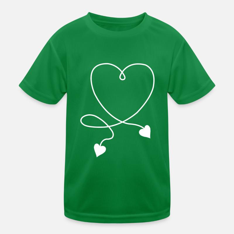 Herz Herzchen Kinder Funktions-T-Shirt