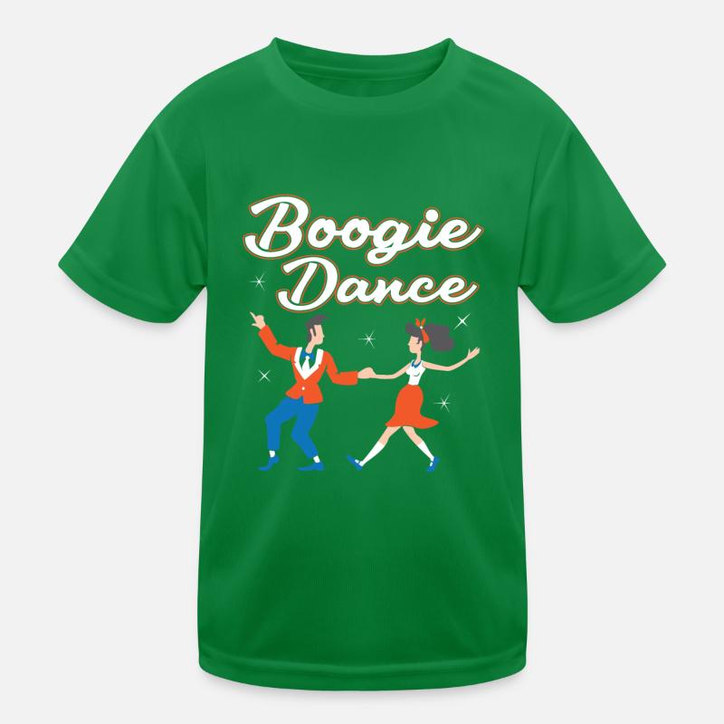 Boogie Woogie Dancer Dancing Decoupe Vintage T-shirt sport Enfant