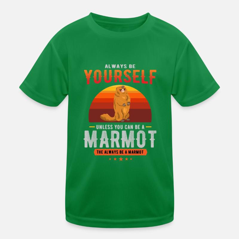 marmot, marmot groundhog, groundhog day, Kids Functional T-Shirt