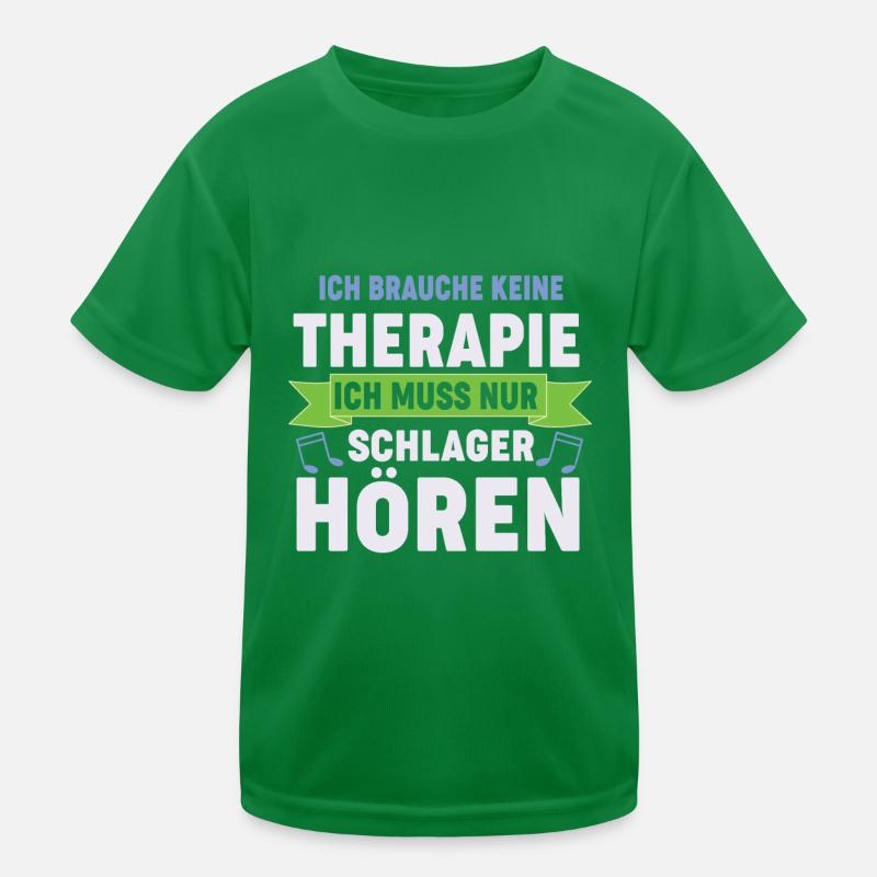 Ich muss Schlager hören Kinder Funktions-T-Shirt