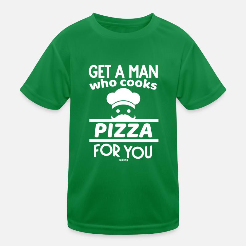 Pizzeria Pizzabäcker Spruch Kinder Funktions-T-Shirt