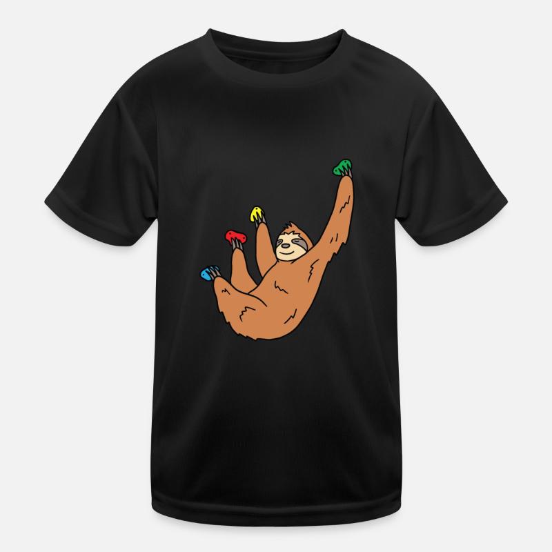 Sloth Climbing Gift Kids Functional T-Shirt