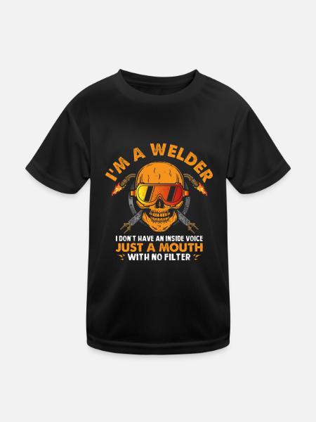 Ich Bin Ein Schweißer Ich Habe Nicht Nur Eine - Kinder Funktions-T-Shirt - Schwarz - Vorne