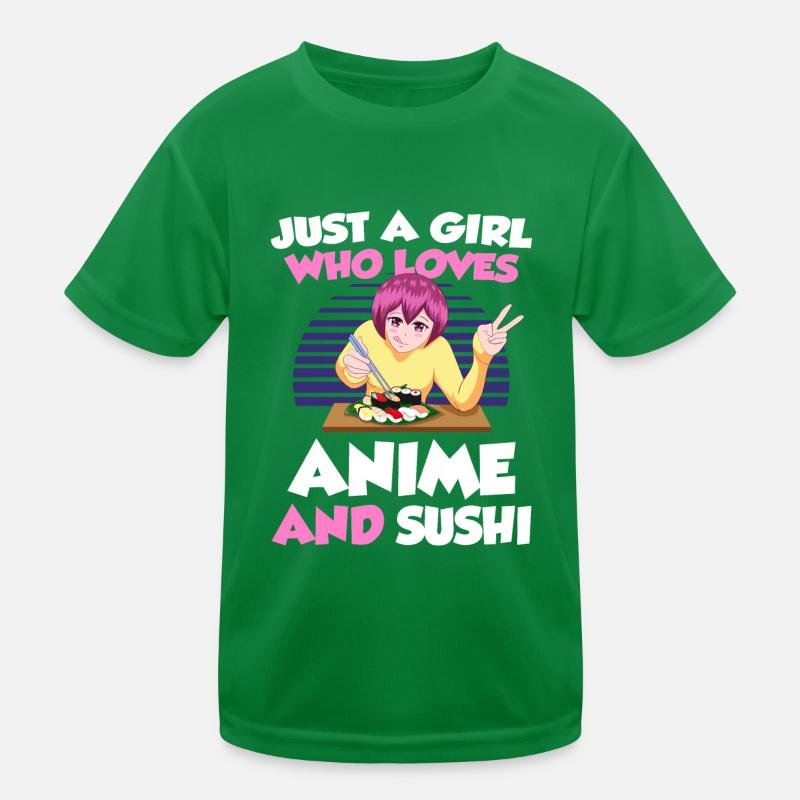 Juste Une Fille Qui aime Les Animes Et Sushi T-shirt sport Enfant