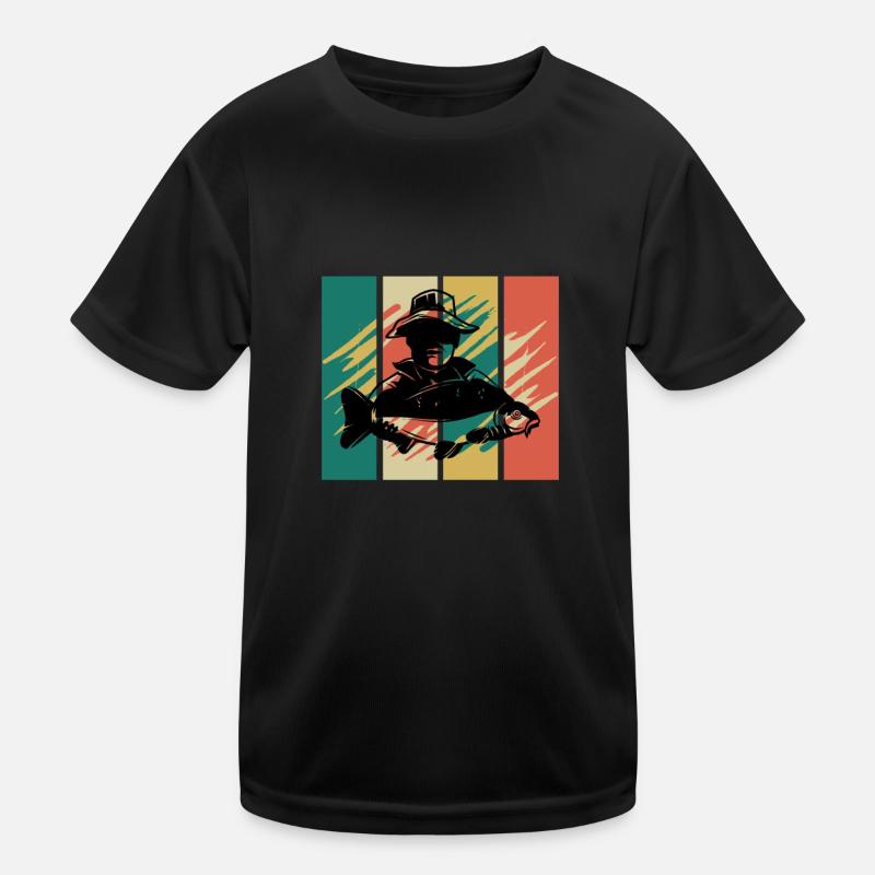 Karpfen Angler Karpfen angeln Fisch Kinder Funktions-T-Shirt