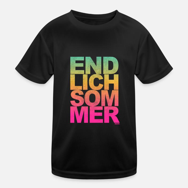 Endlich Sommer - Urlaub, Sonne, Outdoor Kinder Funktions-T-Shirt