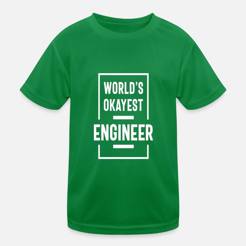 World’s okayest engineer T-shirt sport Enfant