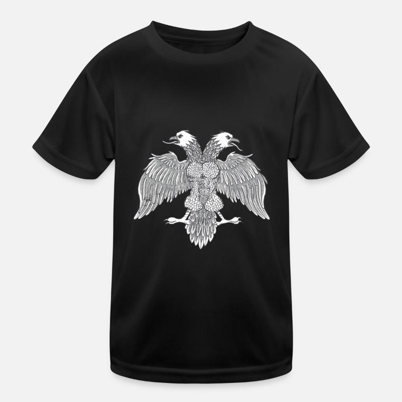 Strong Albanian Eagle Kids Functional T-Shirt