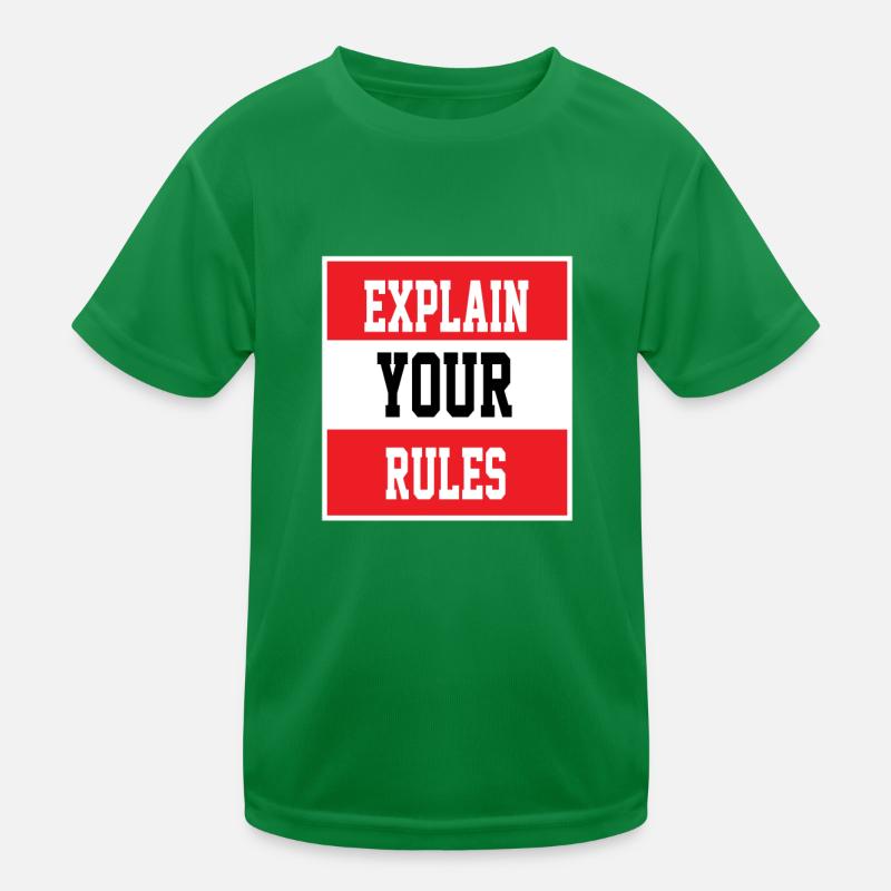 explain your rules birthday Kids Functional T-Shirt
