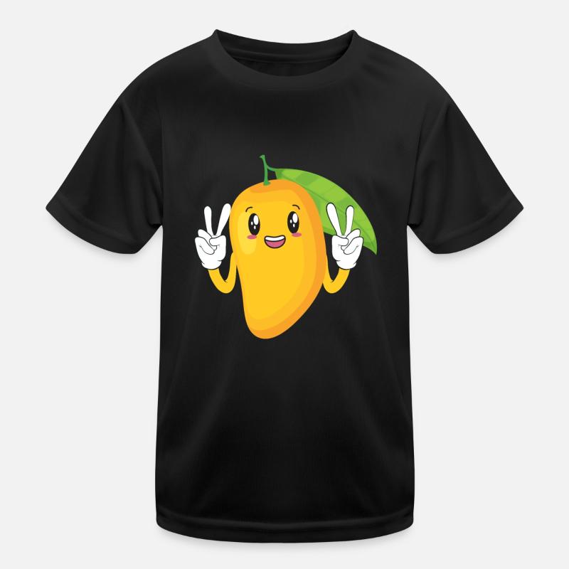 Glückliche Mango Sommer Früchte Liebhaber Kinder Funktions-T-Shirt