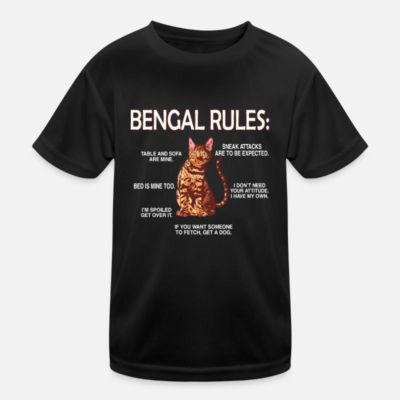 Bengale amants chat bengal propriétaire T-shirt sport Enfant