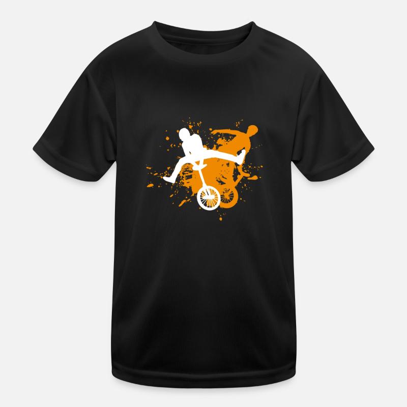 Einrad Kinder Funktions-T-Shirt